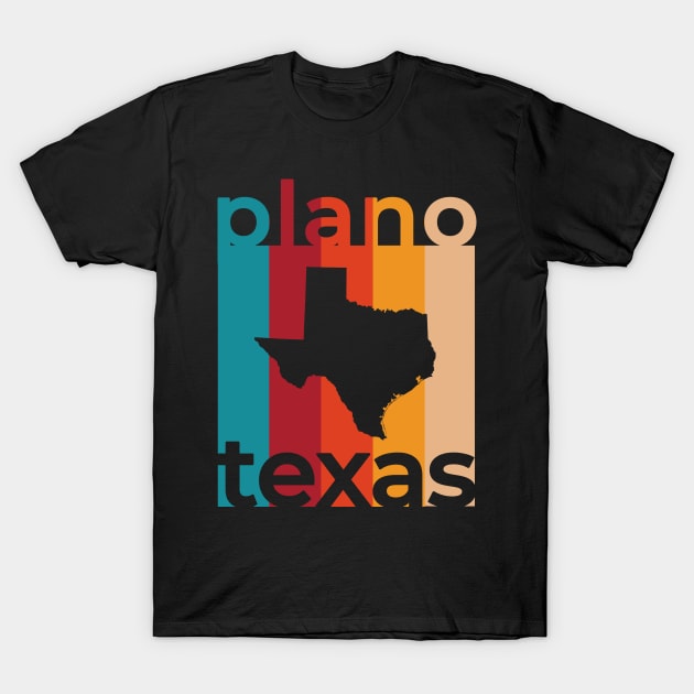 Plano Texas Retro T-Shirt by easytees